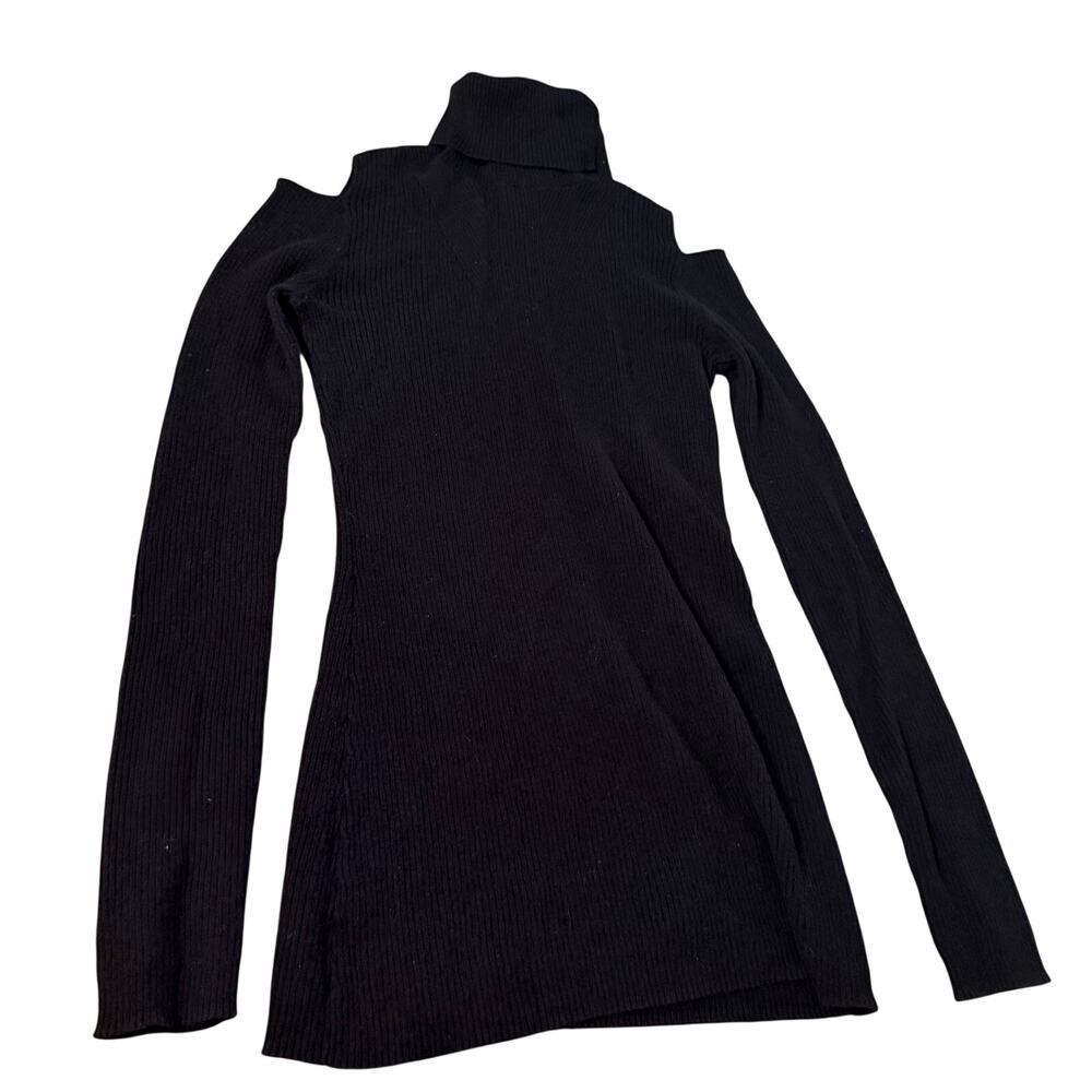 Athleta turtleneck dress w shoulders cutout sz XS dressy warm cute flattering - Picture 5 of 6